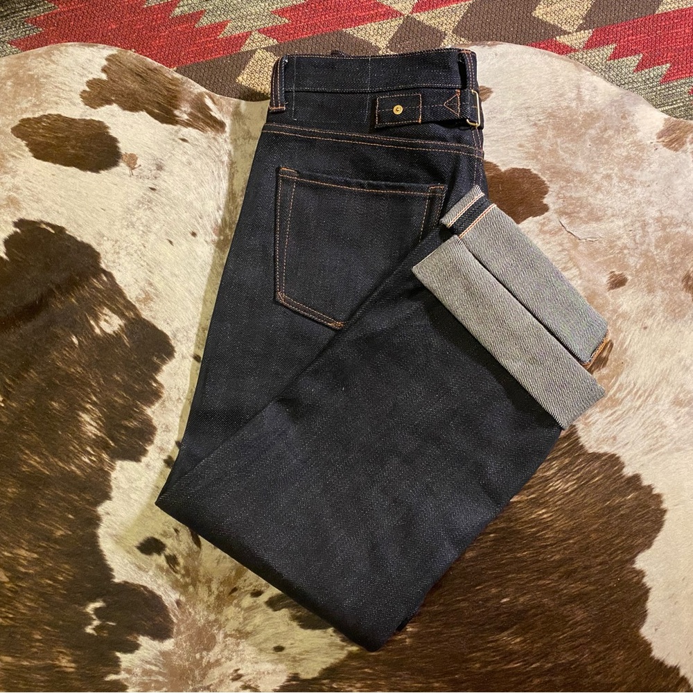Vintameri Selvedge Heavy Denim Buckle Back Jeans